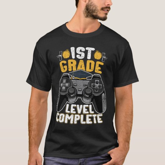 Complete gamer op het eerste niveau t-shirt (Voorkant)