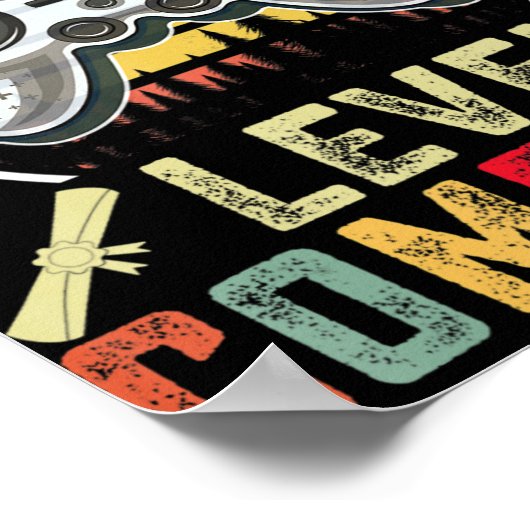 Complete gamer-school op hoog niveau Afstuderen Poster (Hoek)