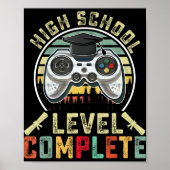 Complete gamer-school op hoog niveau Afstuderen Poster (Voorkant)