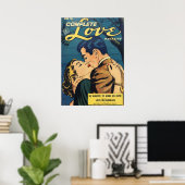 Complete Love Retro  Comic Book Hoesje Poster (Thuiskantoor)