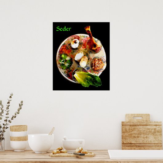 Complete Seder Bord Poster (Keuken)