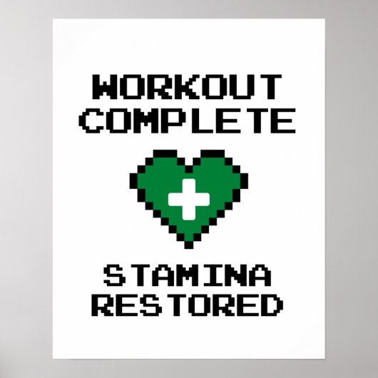 Complete Stamina-punten werken hersteld Poster (Voorkant)