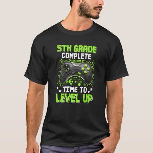 Complete tijd van de 5de graad om de gamegraduat o t-shirt (Voorkant)