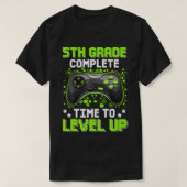 Complete tijd van de 5de graad om de gamegraduat o t-shirt (Design voorkant)