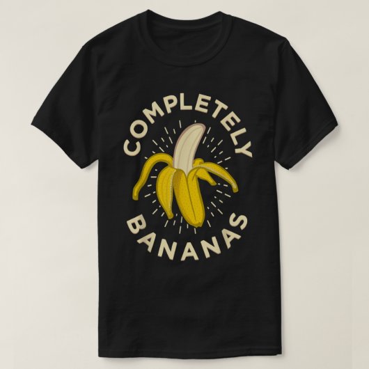 Completely Bananas Funny Fruit Design T-shirt (Design voorkant)