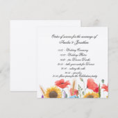 Completely Customisable Program/ Order of servie Programmakaart (Voorkant / Achterkant)