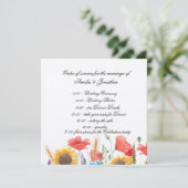 Completely Customisable Program/ Order of servie Programmakaart (Staand voorkant)