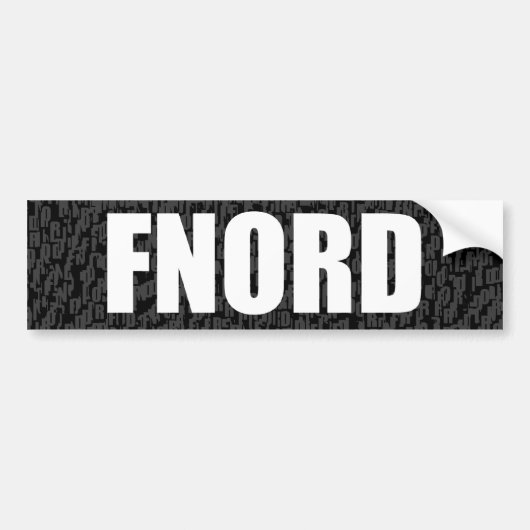 Completely lege bumpersticker (fnord) (Voorkant)