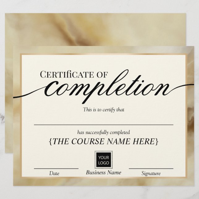 Completion Gold Agate Award (Voorkant / Achterkant)