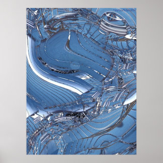 Complex blauw poster