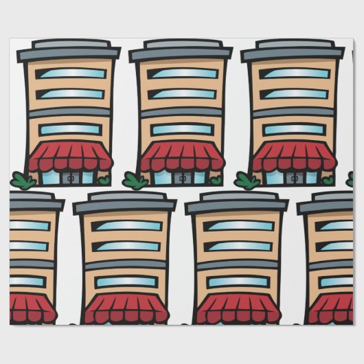 Complex bouwen cadeaupapier (Vlak)