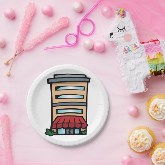 Complex bouwen papieren bordje (Feest)