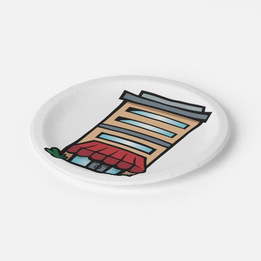 Complex bouwen papieren bordje (Gekanteld)