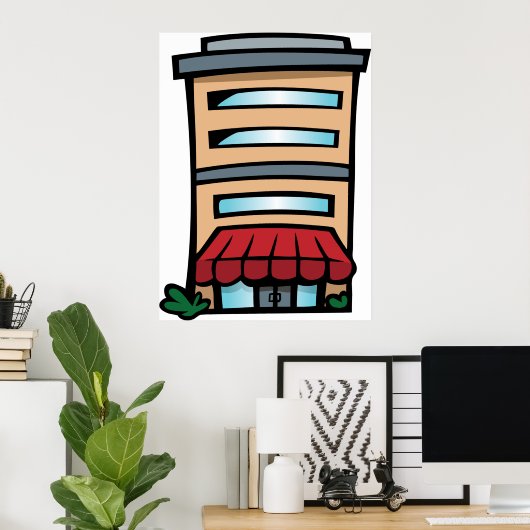 Complex bouwen poster (Thuiskantoor)