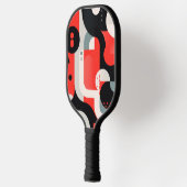 Complex design met vormen en stippen pickleball paddle (Links)