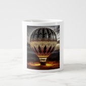 Complex Design On Semi Transparent Hot Air Balloon Grote Koffiekop (Voorkant)