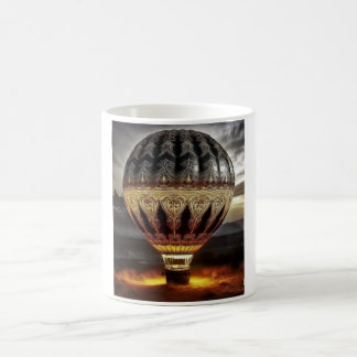 Complex Design On Semi Transparent Hot Air Balloon Koffiemok
