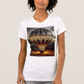 Complex Design On Semi Transparent Hot Air Balloon T-shirt (Voorkant)