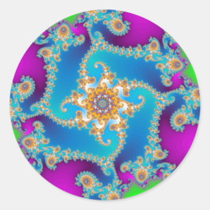 Complex Fractal Pattern: Ronde Sticker