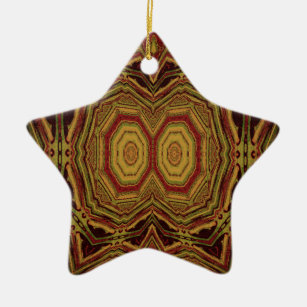 Complex geometrisch decoratief patroon in gemengde keramisch ornament