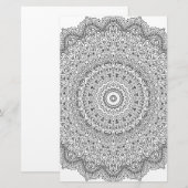 Complex Mandala Pattern Briefpapier (Voorkant / Achterkant)