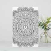Complex Mandala Pattern Briefpapier (Staand voorkant)