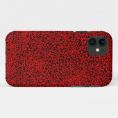 Complex netwerk - Rood en zwart iPhone-draagtas Case-Mate iPhone Case (Achterkant (horizontaal))