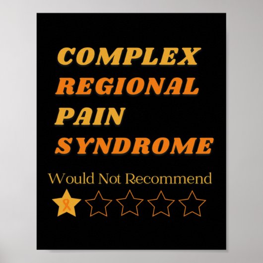 Complex Regionaal Pijnsyndroom Bewustzijn - CRPS A Poster (Voorkant)