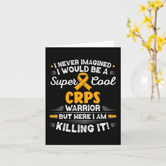 Complex regionaal pijnsyndroom Cool CRPS Warrior C Kaart (Gele Bloem)
