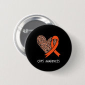 Complex regionaal pijnsyndroom CRPS bewustzijn Ora Ronde Button 5,7 Cm (Voorkant /achterkant)