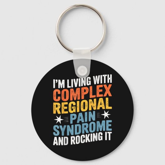 Complex Regionaal Pijnsyndroom Crps Bewustzijn Sleutelhanger (Voorkant)