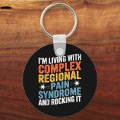 Complex Regionaal Pijnsyndroom Crps Bewustzijn Sleutelhanger (Voorkant)