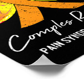 Complex regionaal pijnsyndroom CRPS-bewustzijnsorg Poster (Hoek)