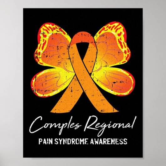 Complex regionaal pijnsyndroom CRPS-bewustzijnsorg Poster (Voorkant)