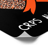 Complex regionaal pijnsyndroom CRPS-bewustzijnsorg Poster (Hoek)