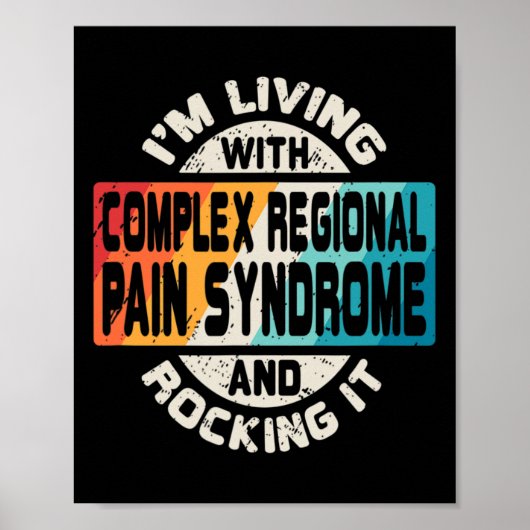 Complex Regionaal Pijnsyndroom Crps Rsd bewustzijn Poster (Voorkant)