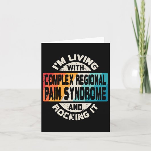 Complex regionaal pijnsyndroom Crps & sd Awareness Kaart (Voorkant)