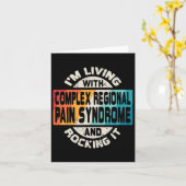 Complex regionaal pijnsyndroom Crps & sd Awareness Kaart (Gele Bloem)
