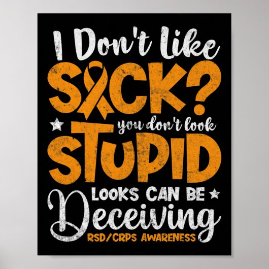 Complex regionaal pijnsyndroom CRPS Warrior Aware Poster (Voorkant)