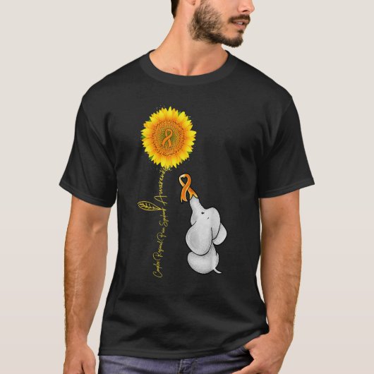 Complex regionaal pijnsyndroom Zonnebloem Baby Ele T-shirt (Voorkant)