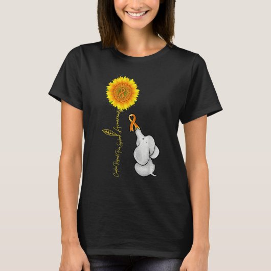 Complex Regional Pain Syndrome Sunflower Baby Elep T-shirt (Voorkant)