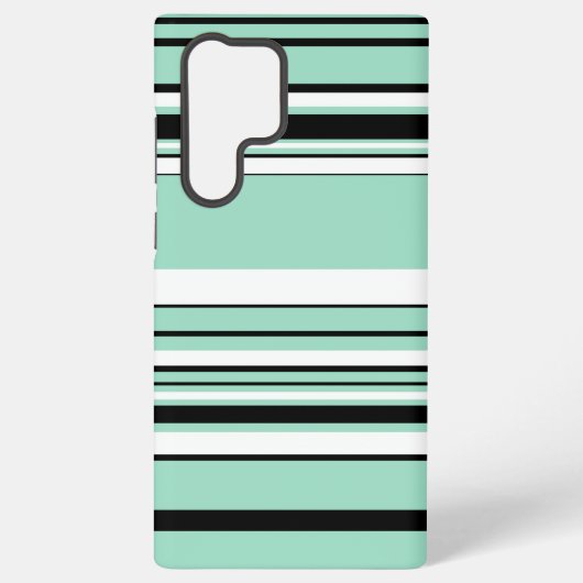 Complex Stripes - Groen (Mint) Samsung Galaxy Hoesje (Achterkant)