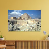 Complex van Djoser met inbegrip van de Stap pirami Canvas Afdruk (Insitu (Woonkamer))