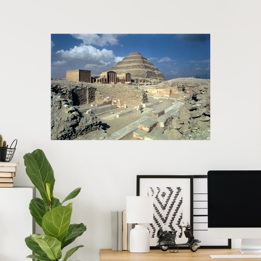 Complex van Djoser met inbegrip van de Stap pirami Poster (Thuiskantoor)