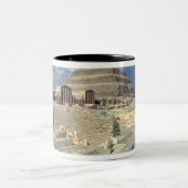 Complex van Djoser met inbegrip van de Stap pirami Tweekleurige Koffiemok (Center)