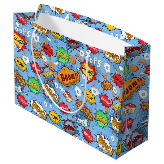 Complexe boekenbelletjes Gift Bag Groot Large Cadeautasje (Achterkant Gekanteld)
