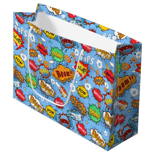 Complexe boekenbelletjes Gift Bag Groot Large Cadeautasje (Voorkant Gekanteld)