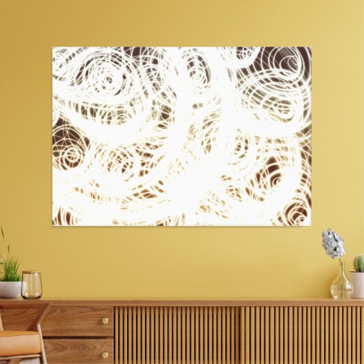 Complexe Circulaire Multi - Canvas Print (Insitu (Woonkamer))