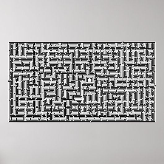 Complexe computergestuurde tekengrootte poster (Voorkant)