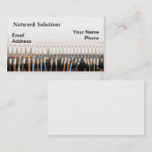Complexe computernetwerkdraadverbinding visitekaartje (Voorkant / Achterkant)
